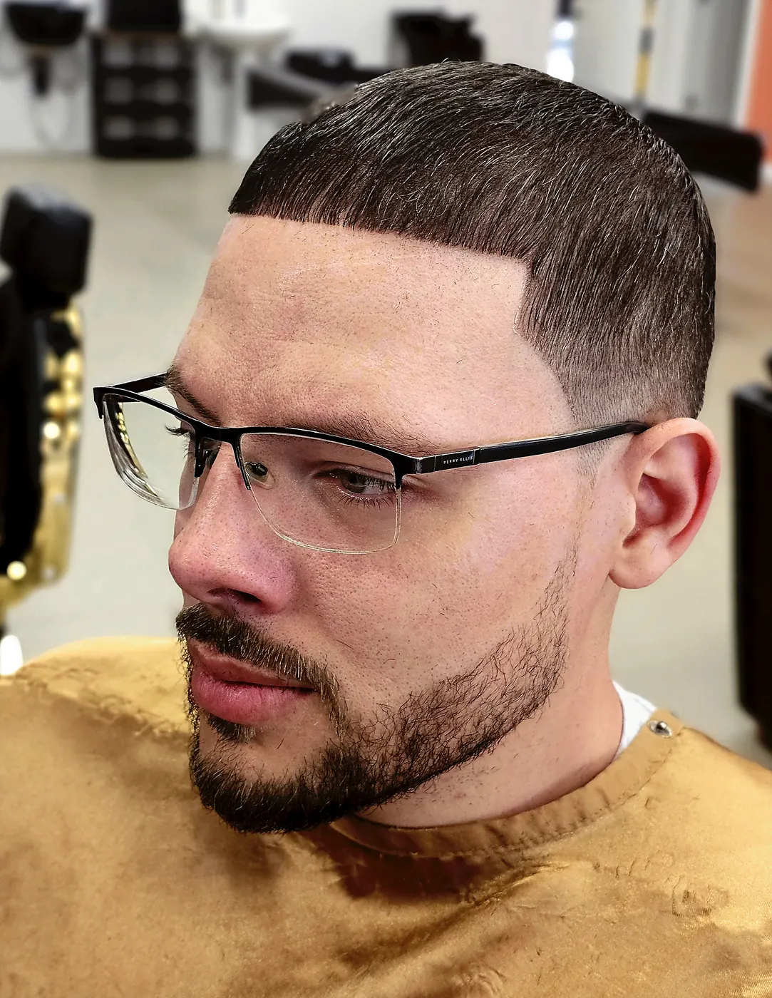 A finished lineup in the chair